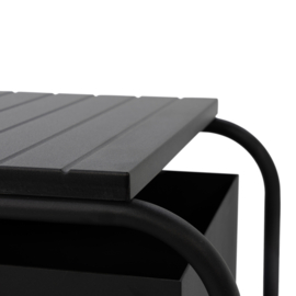 Spinder design Astoria halbank - zwart / mdf zwart