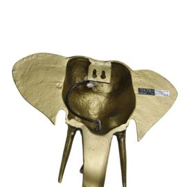 Vintage wandlamp goud - Animal Elefant