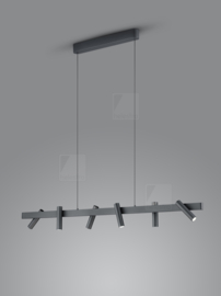 Helestra hanglamp Metis led, mat zwart senso dimmer