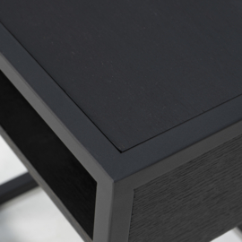 Spinder design DIVA ONE-NIGHTSTAND nachtkastje, zwart zwart