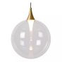 Lucide hanglamp Gisela led, 5-lichts transparant glas