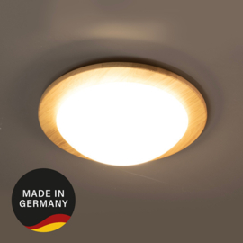 Fischer & Honsel plafondlamp Shine wood, eiken geolied