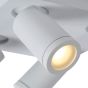 Lucide plafondspot Taylor led, 4-lichts wit IP44