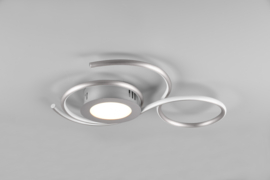 Trio lighting plafondlamp Jive led, mat nikkel incl. afstandsbediening 50 x 45 cm