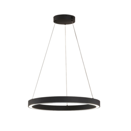 Fischer&honsel hanglamp Sirko led, zwart 60 cm