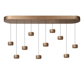 Lucide CORYFEE - Hanglamp - LED Dimb. - CCT - 10x6W 2200K/3000K - Champagne kleur