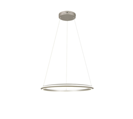 Trio lighting hanglamp Amador led, mat nikkel 75 cm