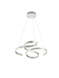 Trio Lighting hanglamp Francis led, mat nikkel