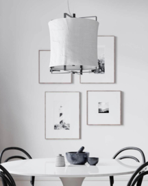 By Rydéns hanglamp Softy, zwart/wit 35 cm