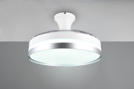 Trio lighting plafond ventilator Lindberg led, titaan incl. afstandsbediening 100 cm