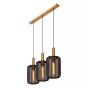 Lucide hanglamp Corina, 3-lichts zwart