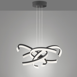 Fischer&honsel hanglamp Sund TW led, zwart incl. afstandsbediening
