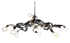 Light trend hanglamp    H95050B, 14-lichts mat nikkel
