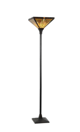Old timer light vloerlamp Egypt, tiffany multicolor