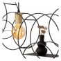 Lucide hanglamp Circle, 3-lichts zwart