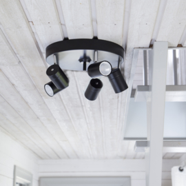 By Rydéns plafondspot  Correct Spotlight, zwart incl led bron
