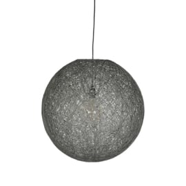 Label 51 hanglamp Twist L, grijs vlas