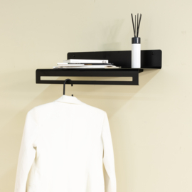 Spinder design wandkapstok Sway, 60 cm zwart
