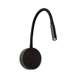 Lucide wandlamp Asja led, oplaadbaar zwart
