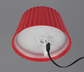 Trio lighting vloerlamp Suarez led, rood