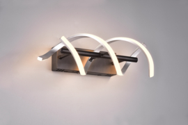 Trio lighting wandlamp Sequence led, geborsteld aluminium incl. switch dimmer