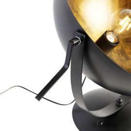 Tafellamp Magna, zwart - goldleaf