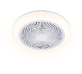 Trio lighting plafond ventilator Rotsund  led, wit incl. remote