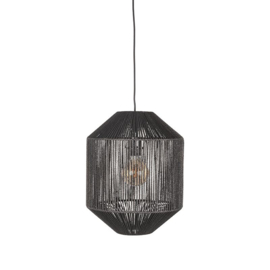 Label 51 hanglamp Ibiza Cilinder, 1-Lichts zwart
