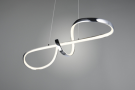Trio lighting hanglamp Padua led, chroom incl. switch dimmer