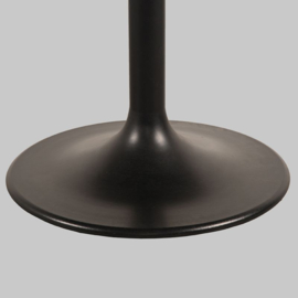 Label 51 Eettafel Otto, Espresso mangohout | zwart metaal 130 cm
