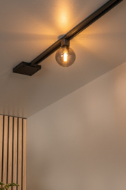 Lucide TRACK TYCHO- Railspot - 1-fase Railsysteem / Railverlichting - 1xG9 - Smoke