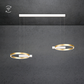 Escale hanglamp Midnight double led · 40 cm (144 cm) Funk wit-goud