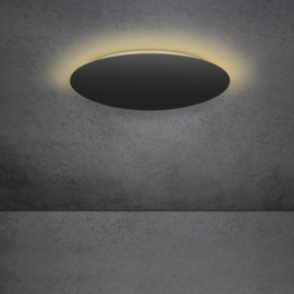Escale plafondlamp Blade led, zwart 59 cm