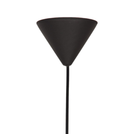 Label 51 hanglamp Twist XL, zwart vlas