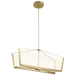 Hanglamp Calters led, gold 96,7 cm