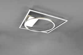 Trio lighting plafondlamp Downey led, mat nikkel incl. afstandsbediening