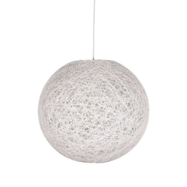 Label 51 hanglamp Twist L, wit vlas