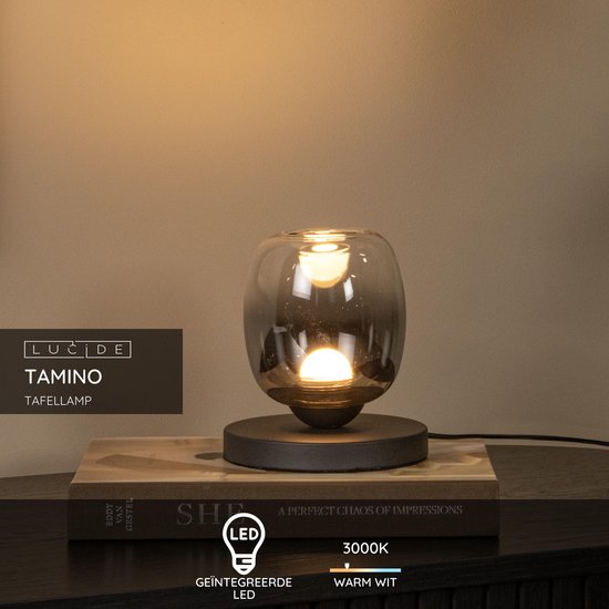 Lucide  tafellamp Tamino led, zwart
