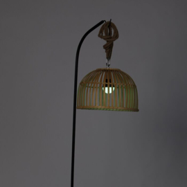 Qazqa buitenlamp  Mart Maurice,  bamboe IP44 incl. LED RGBW