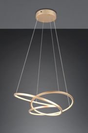 Trio lighting hanglamp Darvin led, goud incl. switch dimmer 64 cm