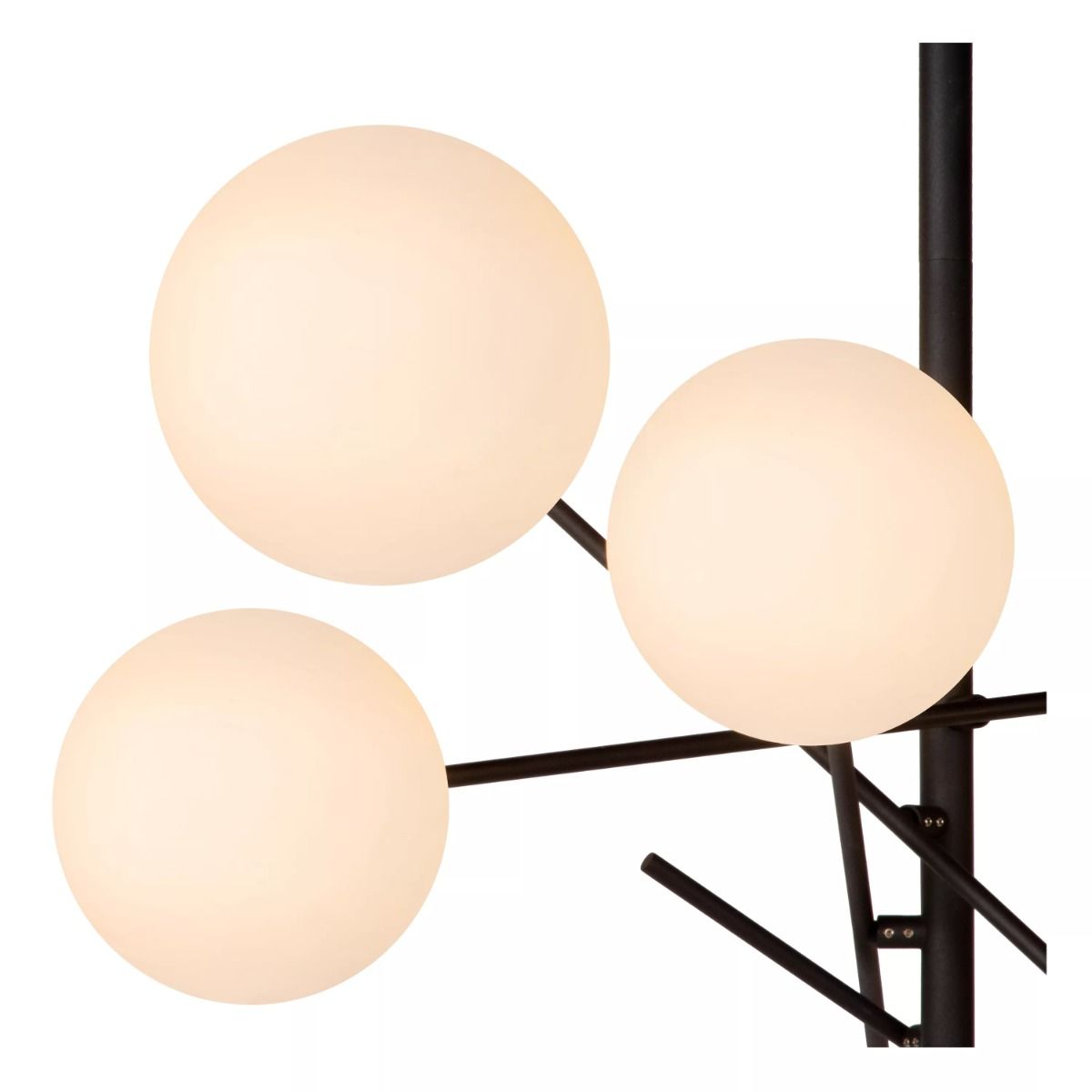 Lucide hanglamp Alara led, 6-lichts zwart-wit
