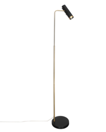 By Rydéns vloerlamp Puls, zwart-goud