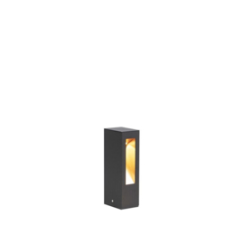 Qazqa buiten vloerlamp Intorus led, zwart 25 cm