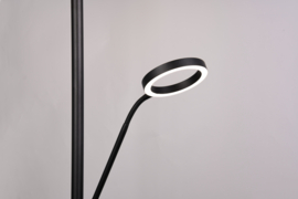 Trio lighting vloerlamp Willis led, 2-lichts mat zwart