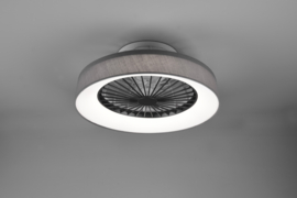 Plafond ventilator Farsund led, 47 cm grijs incl. afstandsbediening