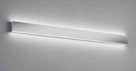 Wandlamp Vis led, chroom met acryl glas 120 cm