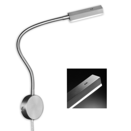 Fischer & Honsel wandlamp Flex Raik led, mat nikkel