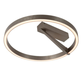 Lucide APPLAUSE - Plafonnière - Ø 40 cm - LED Dimb. - CCT - 1x26W 2200K/4000K - Grijs