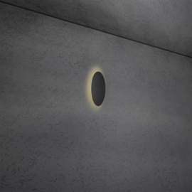 Escale plafondlamp Blade led, zwart 18 cm