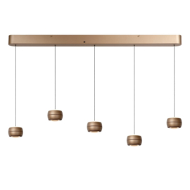 Lucide CORYFEE - Hanglamp - LED Dimb. - CCT - 5x6W 2200K/3000K - Champagne kleur